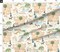 Whimsical Horses Village Pony Countryside Farmhouse Nursery Pond Folk Art Trees Flowers Garden House Farm Playful Playroom Kids Room Custom Printed Fabric by Spoonflower Various Fabrics by the Yard or Fat Quarter